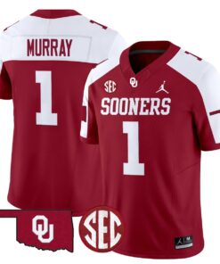 Alternative view of Kyler Murray Jersey #1 Oklahoma Sooners 2025 Limited Stitched