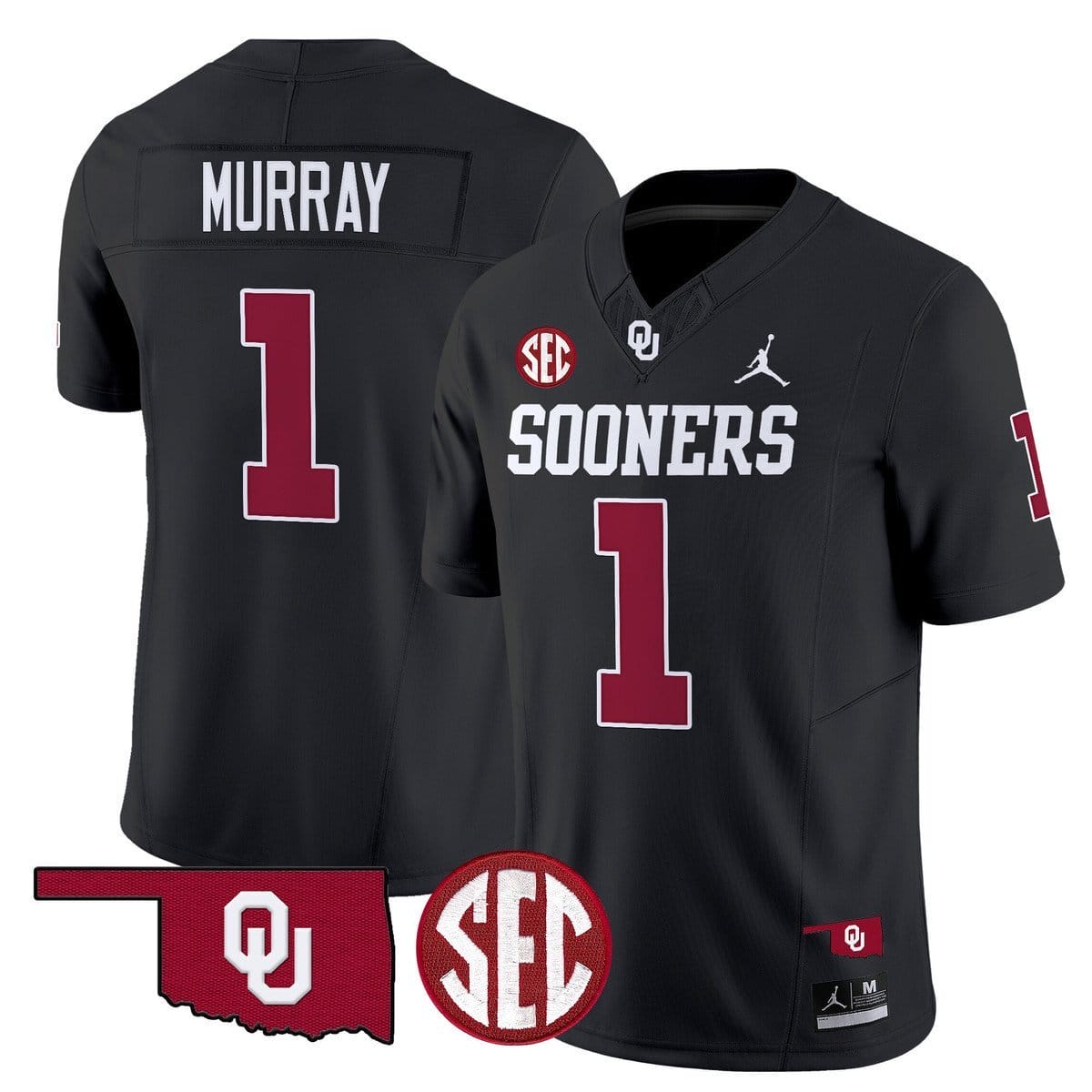 Kyler Murray Jersey #1 Oklahoma Sooners 2025 Limited Stitched 5 Kyler Murray Jersey #1 Oklahoma Sooners 2025 Limited Stitched - Image 5