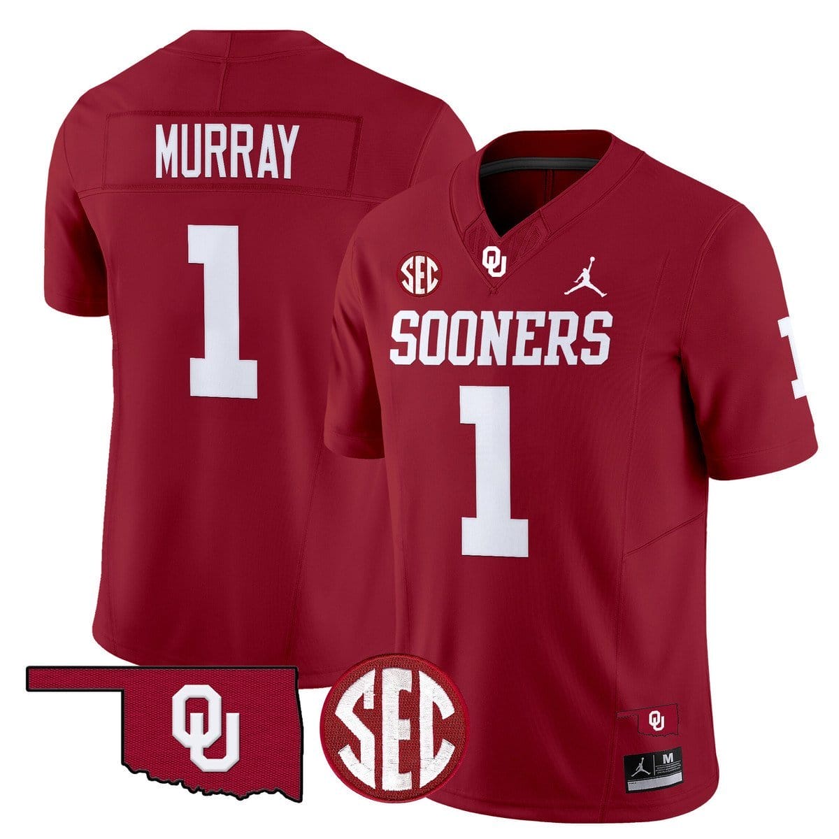 Kyler Murray Jersey #1 Oklahoma Sooners 2025 Limited Stitched 4 Kyler Murray Jersey #1 Oklahoma Sooners 2025 Limited Stitched - Image 4