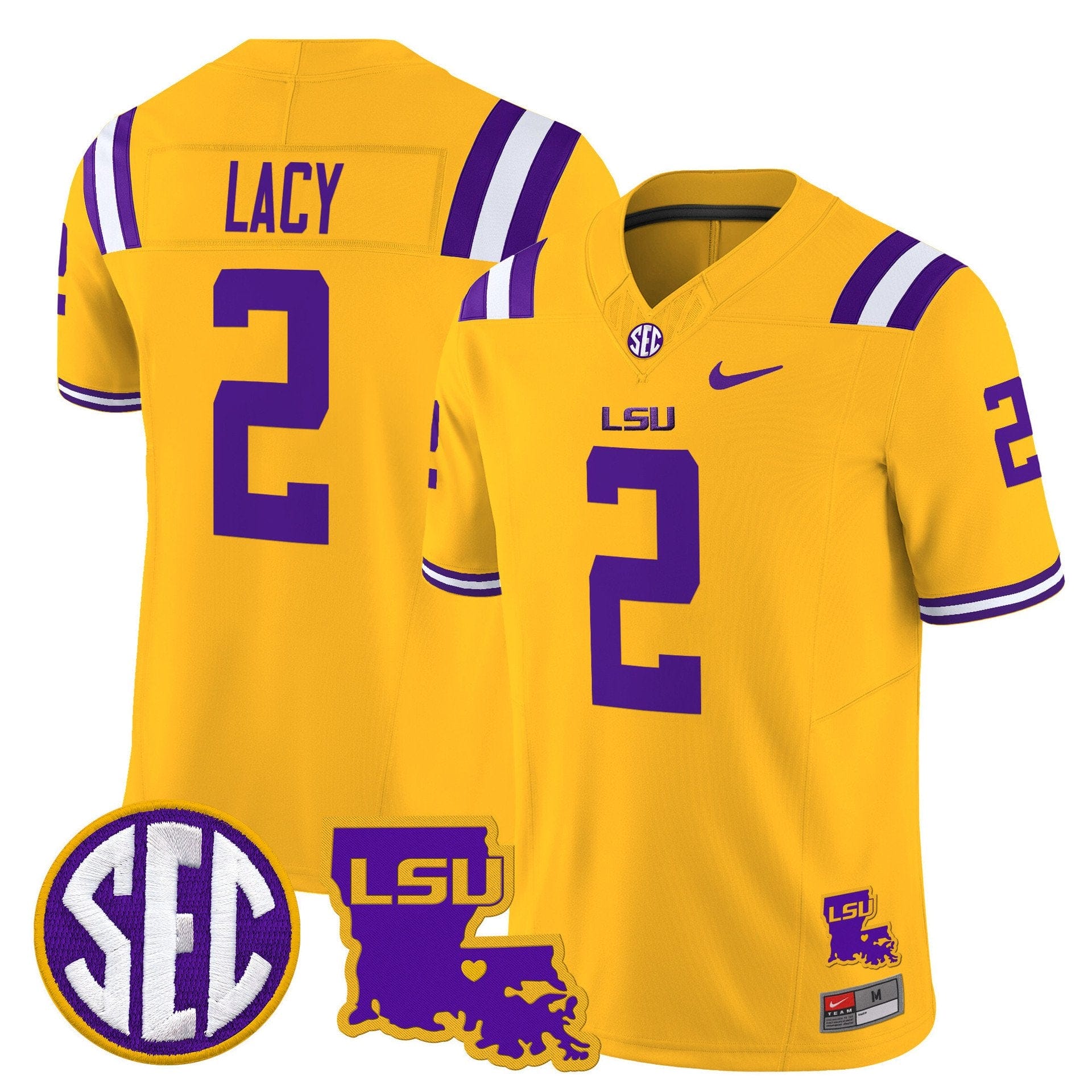Kyren Lacy Jersey 2 LSU Tigers 2025 Louisiana Patch Stitched Gold 84af2422 3c85 4e13 b218 4781f04638b1