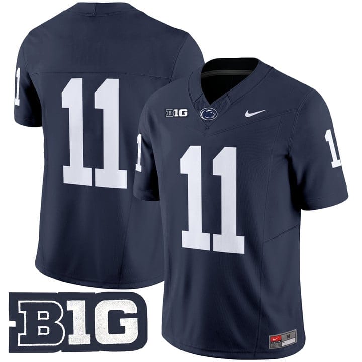 Kyron Hudson Jersey #11 No Name Penn State Nittany Lions 2025 Stitched - Image 2