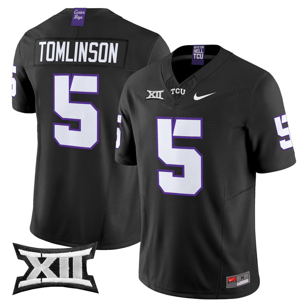 LaDainian Tomlinson Jersey 5 TCU Horned Frogs 2025 Limited Stitched Black