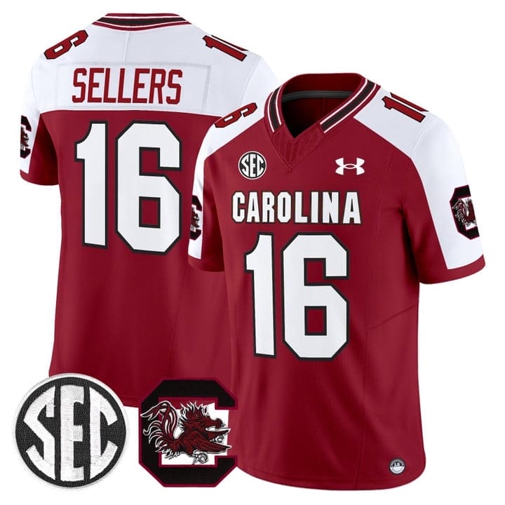 LaNorris Sellers Jersey #16 South Carolina Gamecocks 2025 Stitched - Image 4