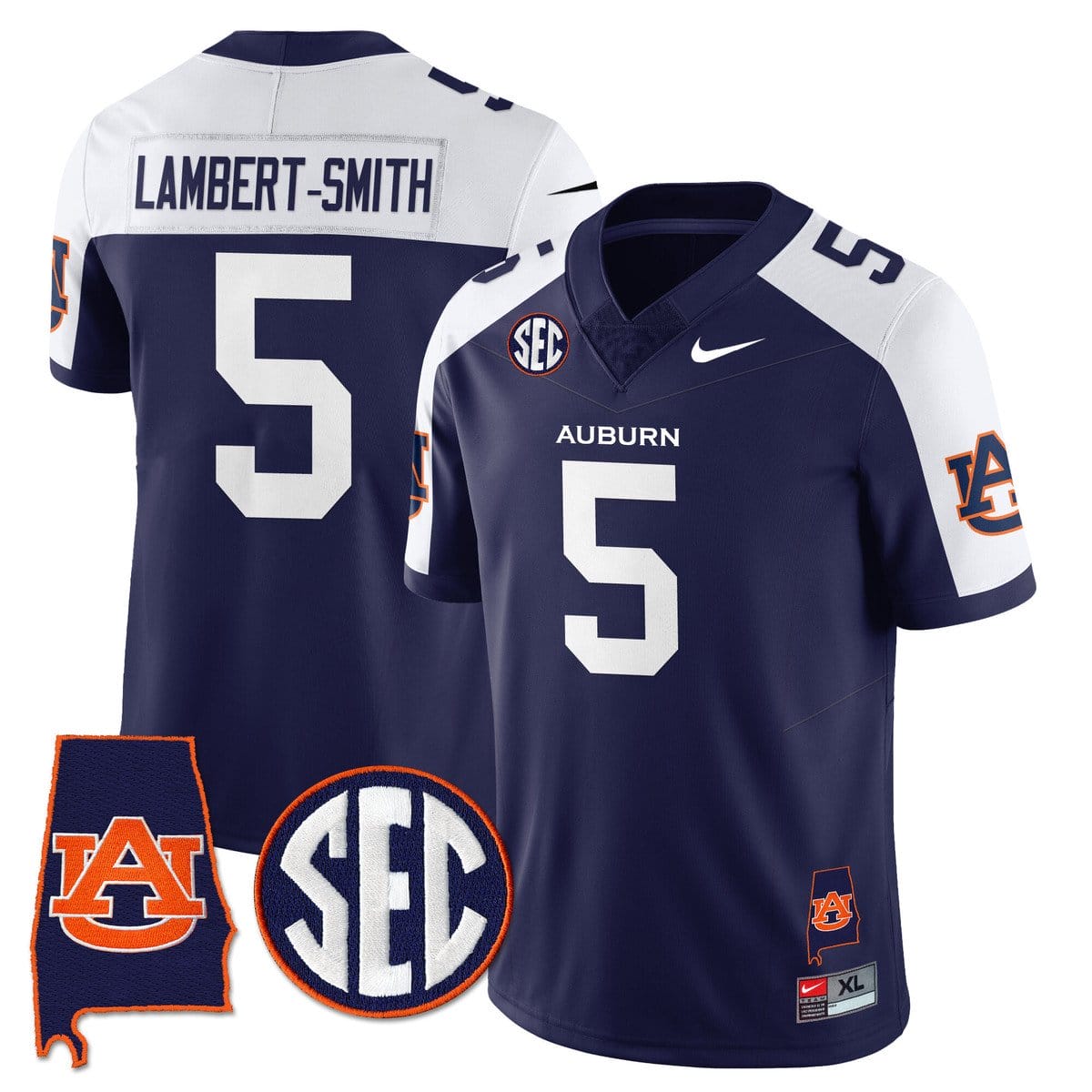 Lambert Smith Jersey 5 Auburn Tigers Alabama Patch Vapor Stitched Navy Alter fa21e246 8a17 4896 a761 951e7ddb6f02