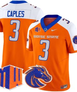 Latrell Caples Jersey 3 Boise State Broncos 2025 Vapor Stitched Orange Alternate d420560d 17ee 493c b3ce 370e719dd6f1