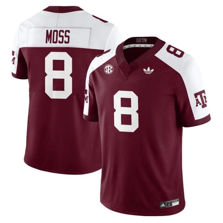 Le Veon Moss Jersey 8 Texas A M Aggies 1975 Throwback Stitched Maroon Alter cd195121 18fe 4de0 b8c8 bd993dbbee14