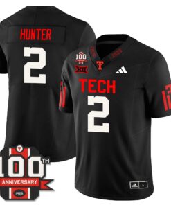 Lee Hunter Jersey #2 Texas Tech Football 100th Anniversary Stitched