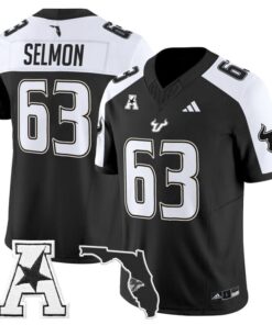 Keshaun Singleton Jersey #11 South Florida Bulls 2025 Limited Stitched 7 Lee Roy Selmon Jersey 63 South Florida Bulls 2025 Limited Stitched Black Alter