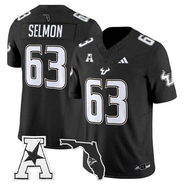 Lee Roy Selmon Jersey 63 South Florida Bulls 2025 Limited Stitched Black e303cd6c cd72 4273 9e4a 727c5eeea732