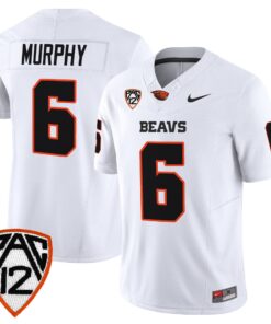 Maalik Murphy Jersey 6 Oregon State Beavers 2025 Limited Stitched White