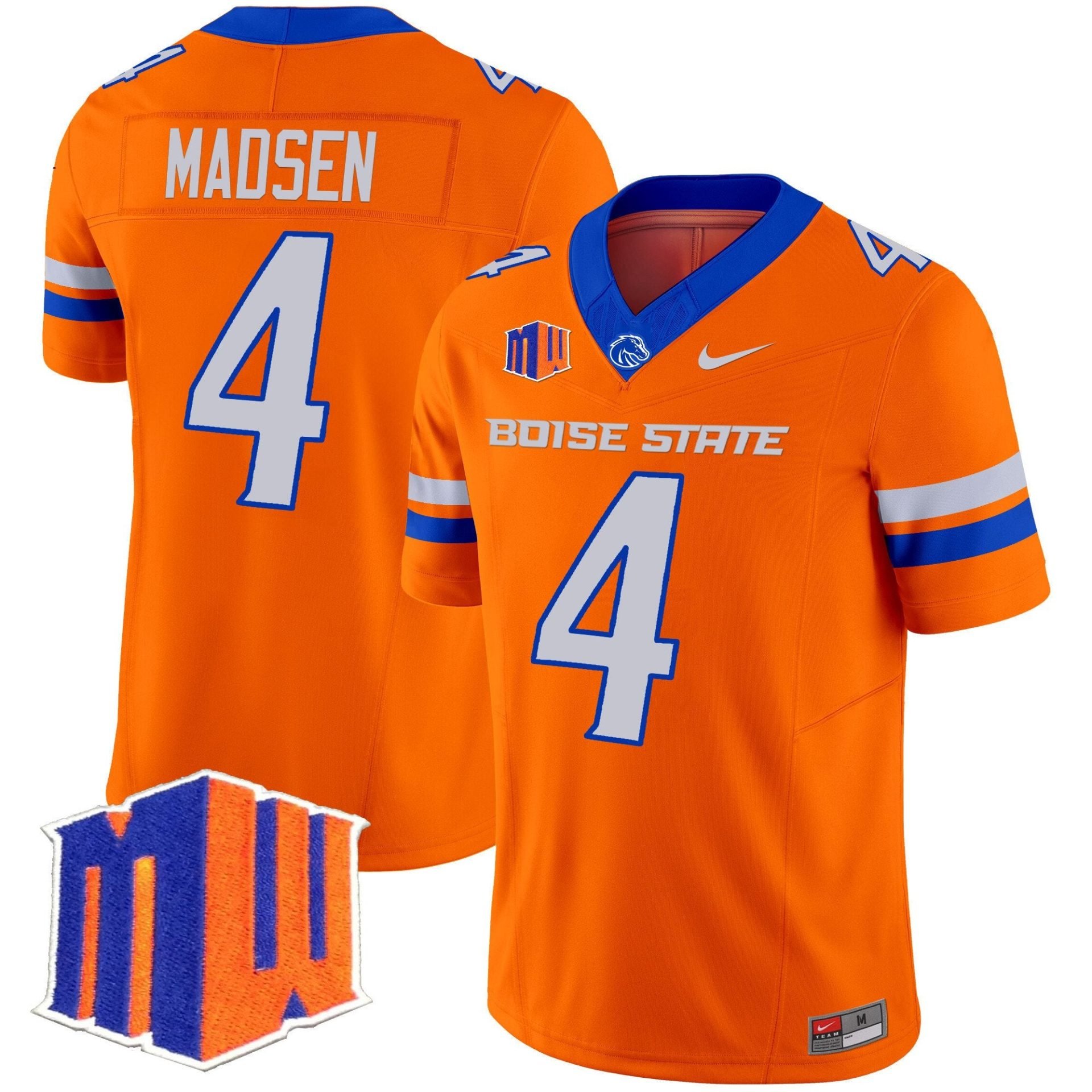Maddux Madsen Jersey #4 Boise State Broncos 2025 Vapor Stitched - Image 4