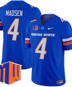Maddux Madsen Jersey 4 Boise State Broncos 2025 Vapor Stitched Royal
