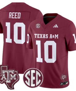 Marcel Reed Jersey 10 Texas A M Aggies 2025 Vapor Stitched Maroon