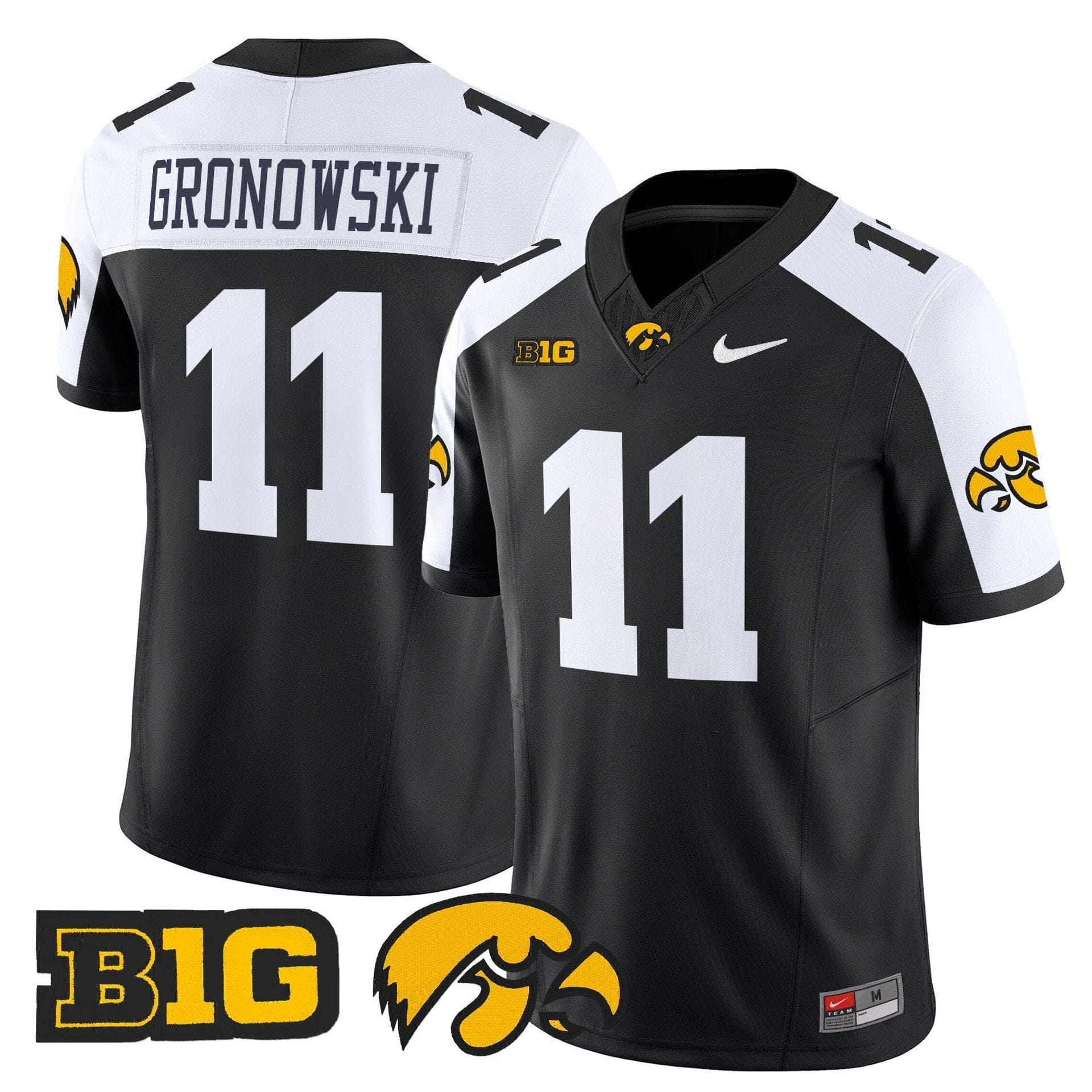 Mark Gronowski Jersey #11 Iowa Hawkeyes 2025 Limited Stitched 3 Mark Gronowski Jersey #11 Iowa Hawkeyes 2025 Limited Stitched - Image 3