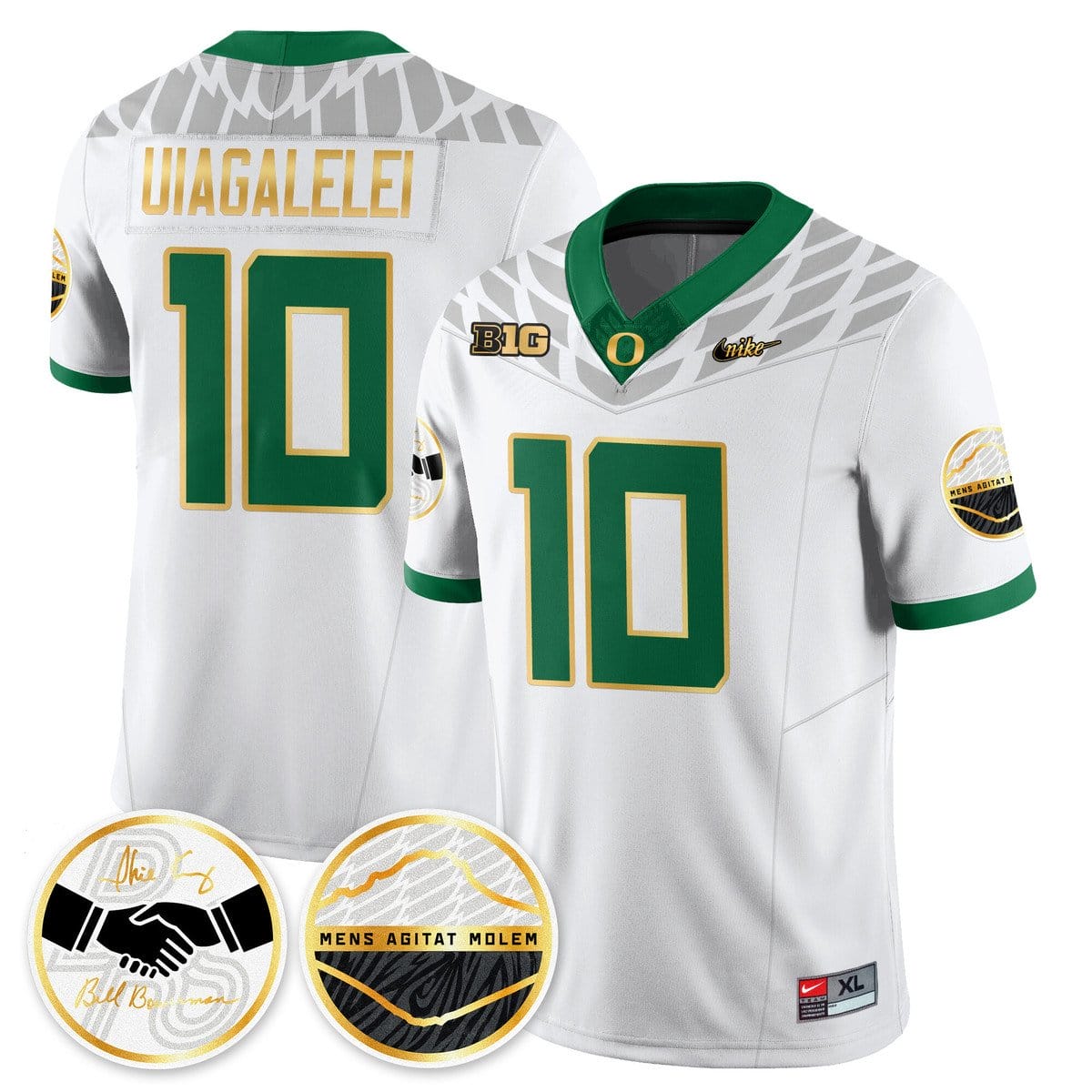 Matayo Uiagalelei Jersey #10 Oregon Ducks 2025 Shoe Duck Stitched - Image 2