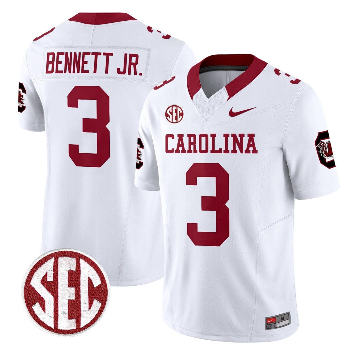 Mazeo Bennett Jr Jersey #3 Carolina 1980 Throwback Rebrand 2026 - Image 2