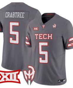 Alternative view of Michael Crabtree Jersey #5 Texas Tech Red Raiders Too Cold Vapor Stitched