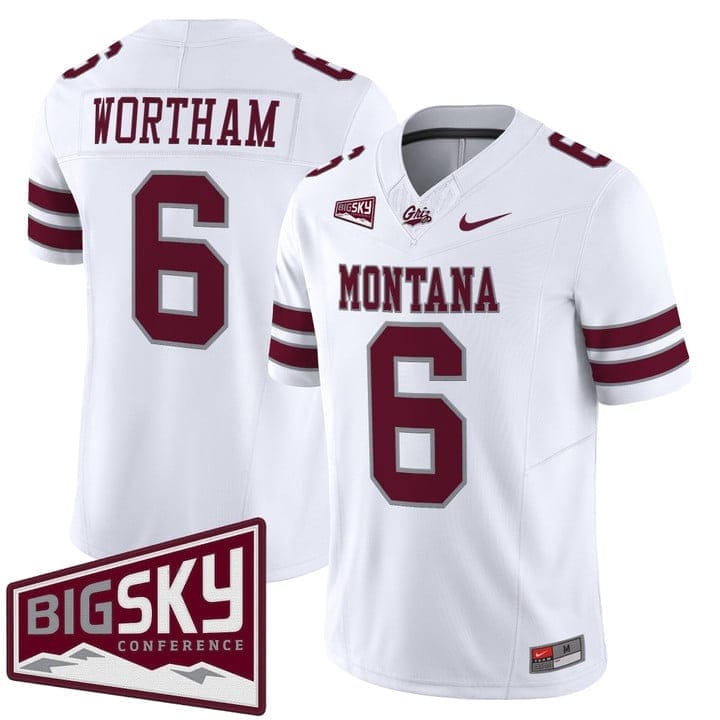 Michael Wortham Jersey #6 Montana Grizzlies 2025 Vapor Stitched 2 Michael Wortham Jersey #6 Montana Grizzlies 2025 Vapor Stitched - Image 2