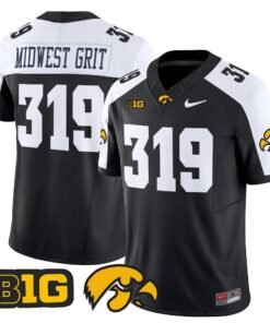 Midwest Grit Jersey #319 Iowa Hawkeyes 2025 Limited Stitched 7 Midwest Grit Jersey 319 Iowa Hawkeyes 2025 Limited Stitched Black Alternate