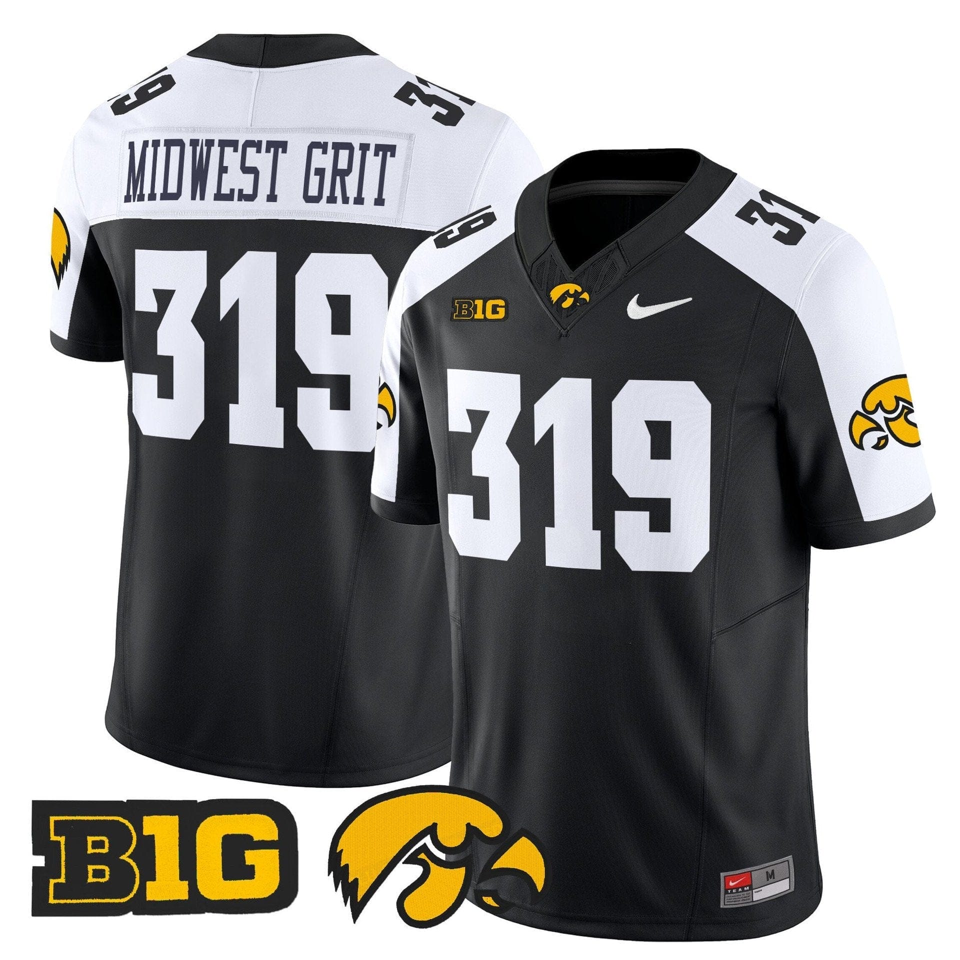 Midwest Grit Jersey #319 Iowa Hawkeyes 2025 Limited Stitched 3 Midwest Grit Jersey #319 Iowa Hawkeyes 2025 Limited Stitched - Image 3