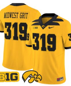 Midwest Grit Jersey #319 Iowa Hawkeyes 2025 Limited Stitched 9 Midwest Grit Jersey 319 Iowa Hawkeyes 2025 Limited Stitched Gold