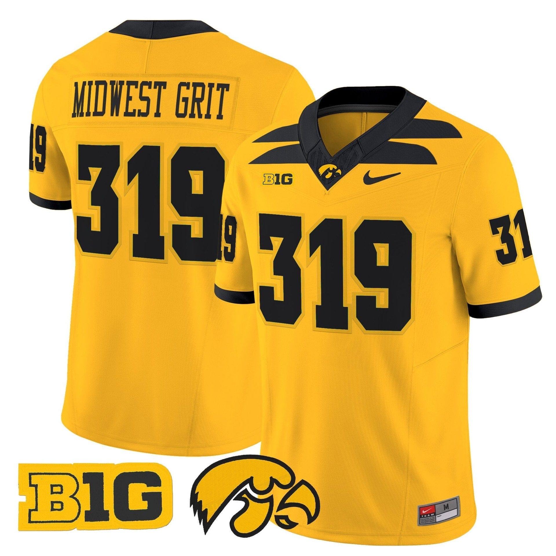 Midwest Grit Jersey #319 Iowa Hawkeyes 2025 Limited Stitched 5 Midwest Grit Jersey #319 Iowa Hawkeyes 2025 Limited Stitched - Image 5