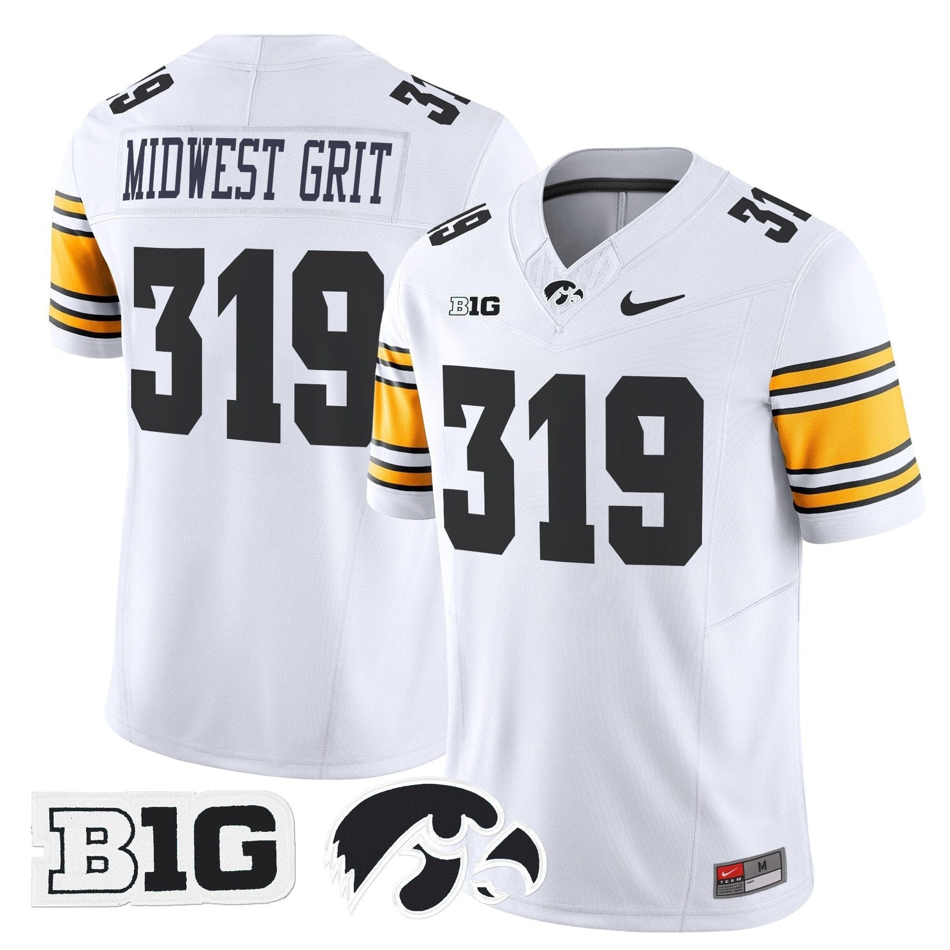 Midwest Grit Jersey #319 Iowa Hawkeyes 2025 Limited Stitched 2 Midwest Grit Jersey #319 Iowa Hawkeyes 2025 Limited Stitched - Image 2