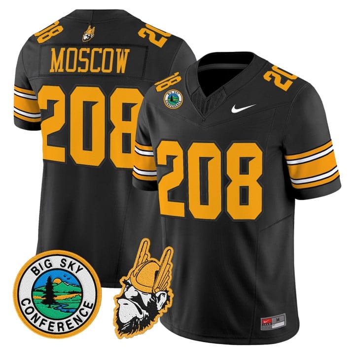 Moscow Jersey 208 Idaho Vandals 1975 Throwback Limited Stitched Black 952dfbe1 9fd6 4d4b 9655 7f870652975a