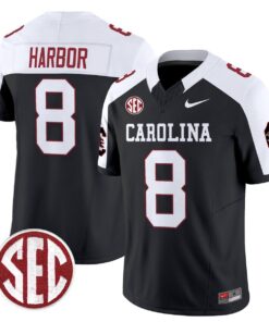 Nyck Harbor Jersey 8 Carolina 1980 Throwback Rebrand 2026 Stitched Black Alter