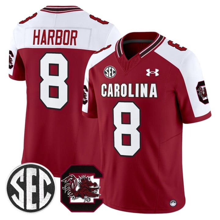 Nyck Harbor Jersey #8 South Carolina Gamecocks 2025 Stitched - Image 4