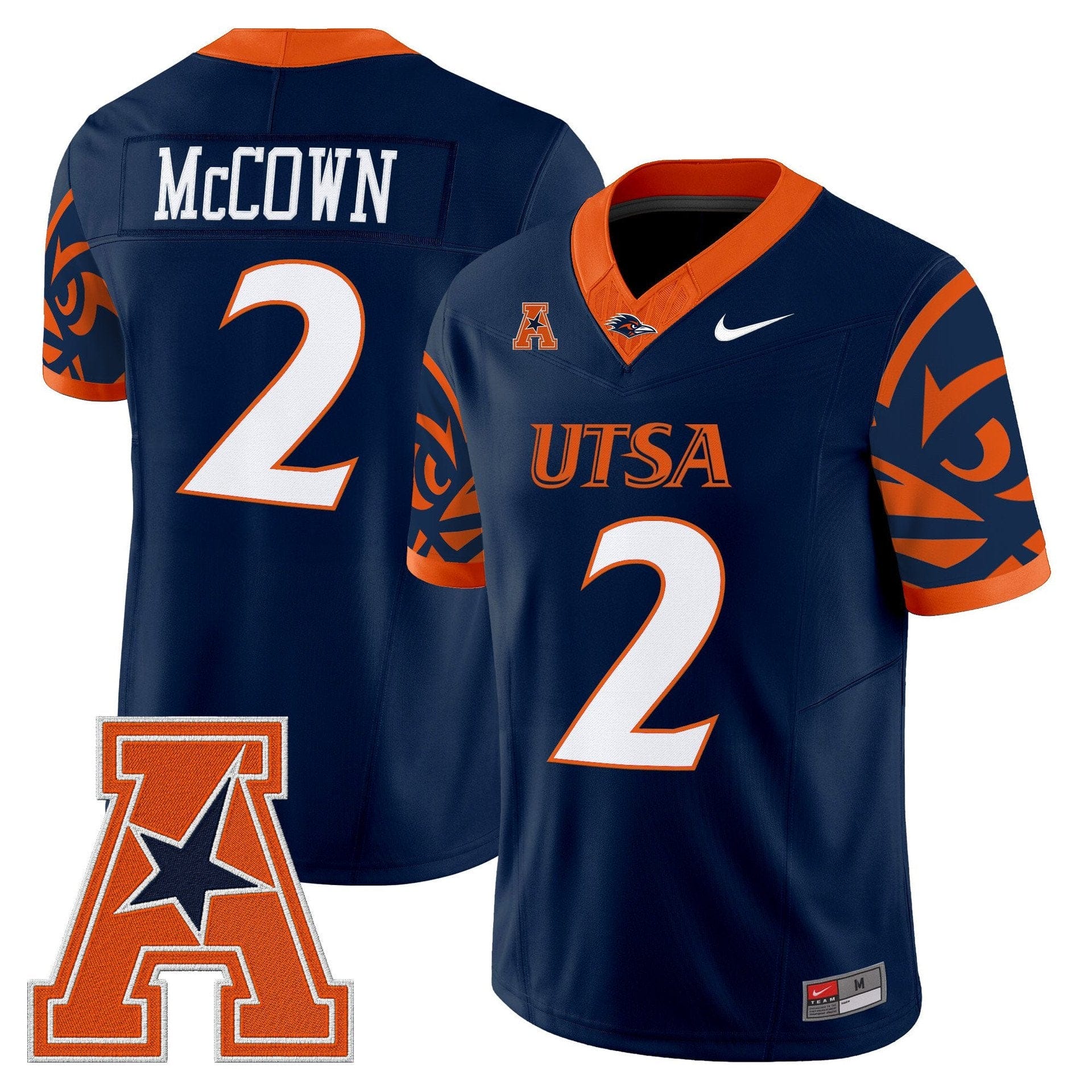 Owen McCown Jersey #2 UTSA Roadrunners 2025 Vapor Limited V2 Stitched - Image 2