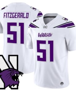 Pat Fitzgerald Jersey #51 Northwestern Wildcats Honoring 95 Vapor Limited Stitched 9 Pat Fitzgerald Jeg 95 Stitched White