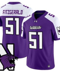 Pat Fitzgerald Jersey #51 Northwestern Wildcats Honoring 95 Vapor Limited Stitched 8 Pat Fitzgeraldg 95 Stitched Purple Alter