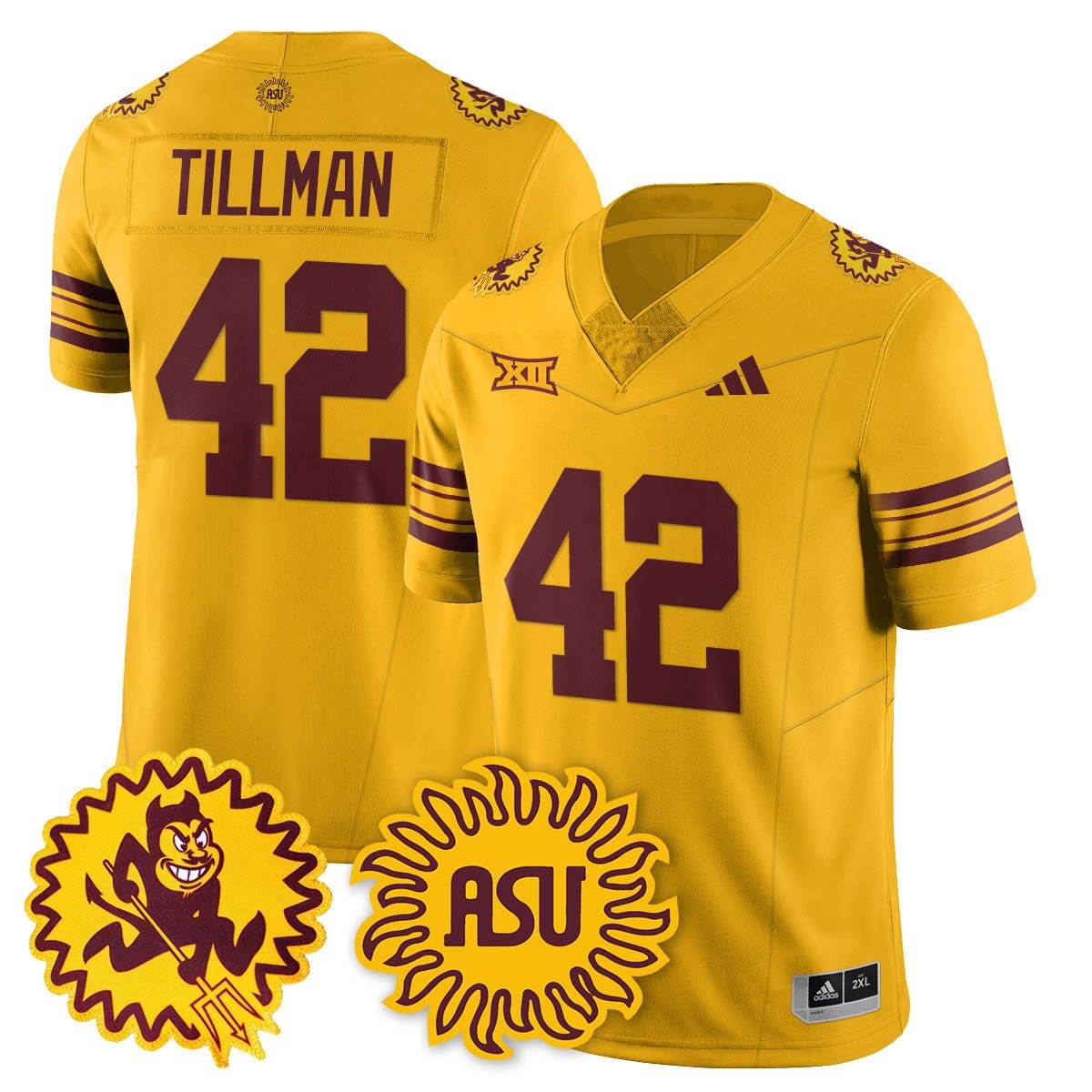 Pat Tillman Jersey #42 Arizona State Sun Devils 1975 Throwback Stitched - Image 3