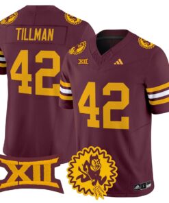 Pat Tillman Jersey 42 Arizona State Sun Devils 1975 Throwback Stitched Maroon f7ed43f1 2670 4588 8348 631328611363
