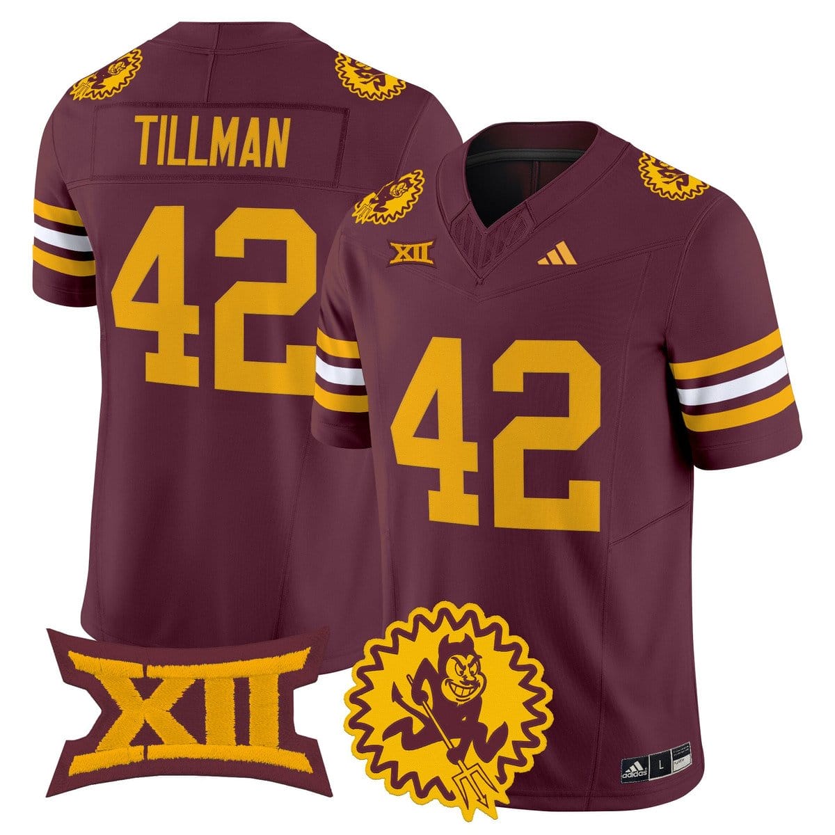 Pat Tillman Jersey #42 Arizona State Sun Devils 1975 Throwback Stitched - Image 3