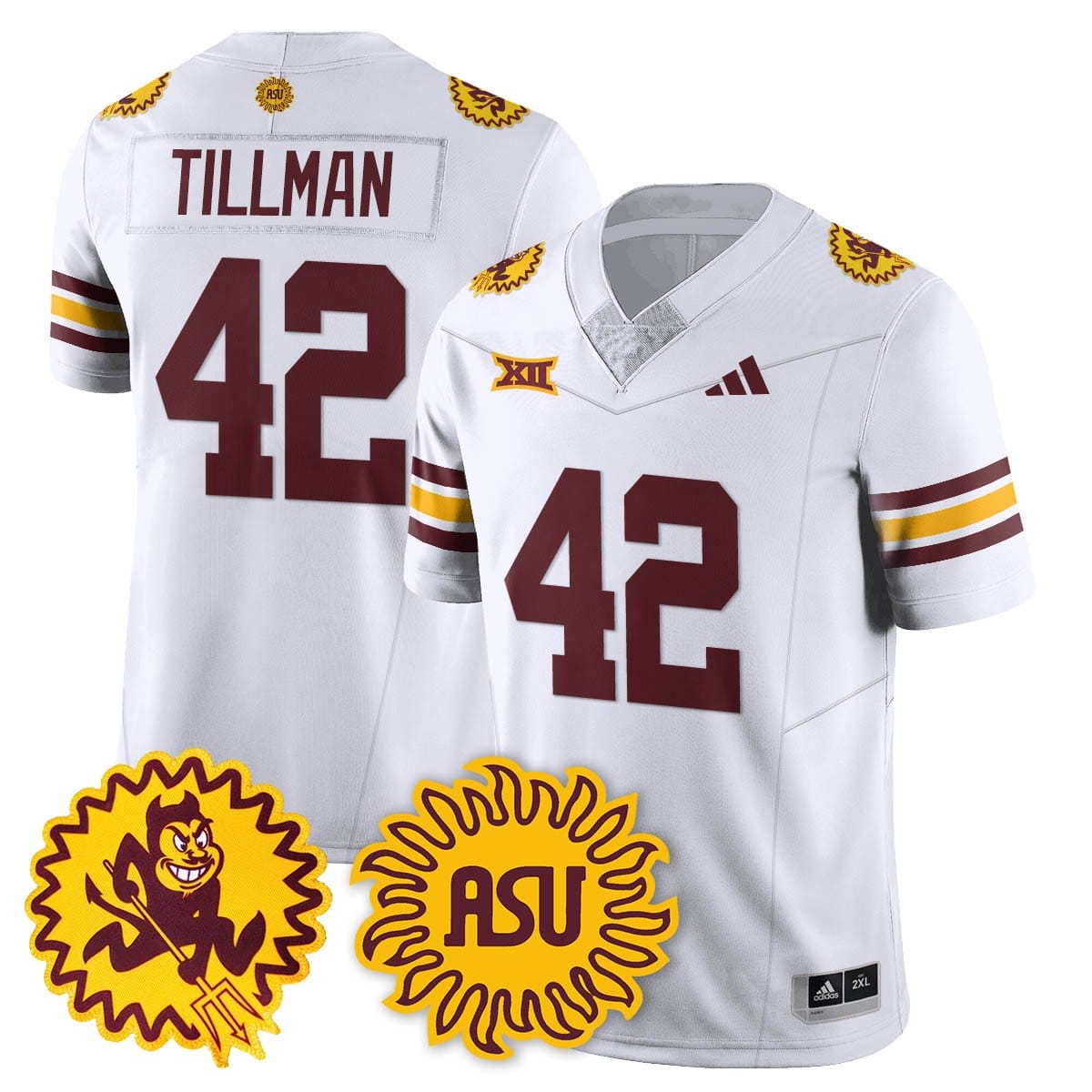 Pat Tillman Jersey #42 Arizona State Sun Devils 1975 Throwback Stitched - Image 2