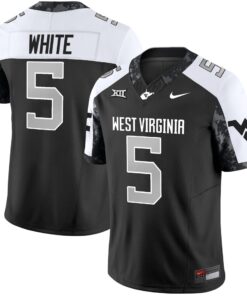 Alternative view of Pat White Jersey #5 West Virginia Mountaineers 2025 Stitched