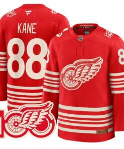 Patrick Kane Jersey #88 Detroit Red Wings Centennial Season Premium Stitched
