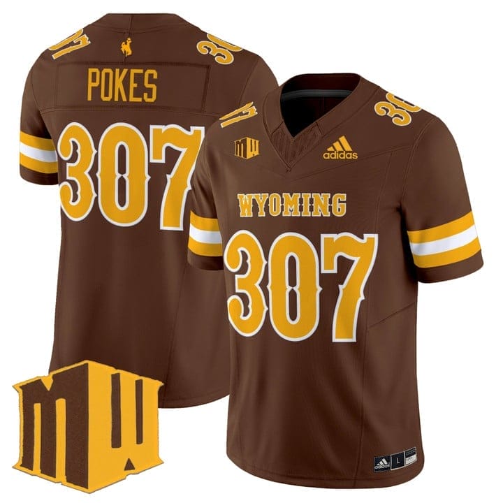 Pokes Jersey #307 Wyoming Cowboys 2025 Vapor Limited Stitched 3 Pokes Jersey #307 Wyoming Cowboys 2025 Vapor Limited Stitched - Image 3