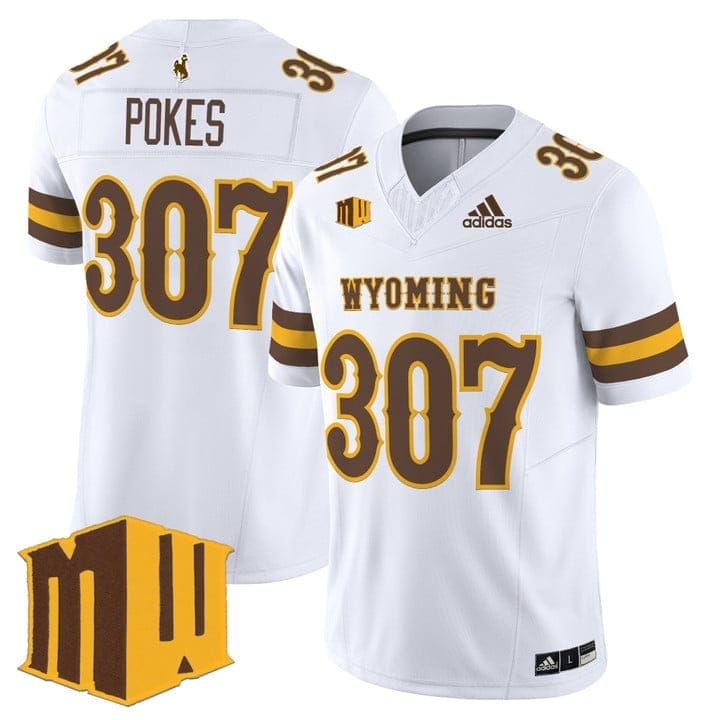 Pokes Jersey #307 Wyoming Cowboys 2025 Vapor Limited Stitched 6 Pokes Jersey 307 Wyoming Cowboys 2025 Vapor Limited Stitched White 040908a3 4008 415e bff0 8eab08700f2a