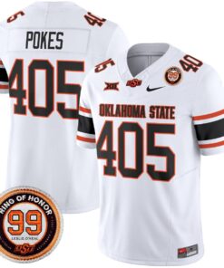 Pokes Jersey 405 Oklahoma State Cowboys 2025 Leslie O neal Patch White 56eaab1d ec7a 4f80 97b0 498844766751