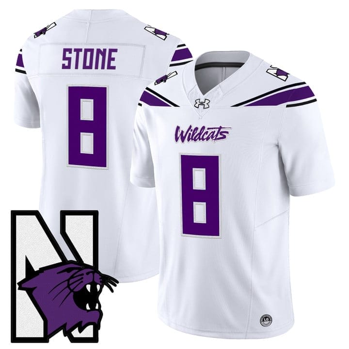 Preston Stone Jersey #8 Northwestern Wildcats Honoring 95 Vapor Limited Stitched 5 Preston Stone Jersey #8 Northwestern Wildcats Honoring 95 Vapor Limited Stitched - Image 5