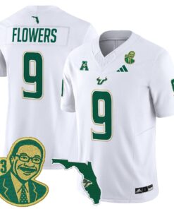 Quinton Flowers Jersey 9 South Florida Bulls Lee Roy Selmon Legacy White d4de8996 1e9b 493e 9d0c 224880a87cf7