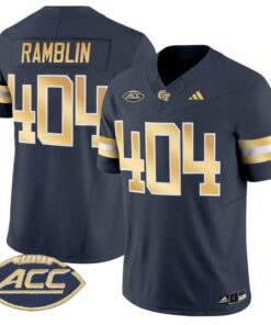 Ramblin Jersey #404 Georgia Tech Yellow Jackets 2025 Vapor Stitched 9 RQSPVH 3