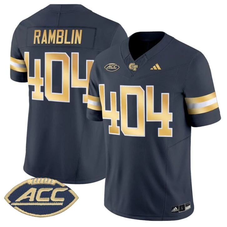 Ramblin Jersey #404 Georgia Tech Yellow Jackets 2025 Vapor Stitched 5 Ramblin Jersey #404 Georgia Tech Yellow Jackets 2025 Vapor Stitched - Image 5