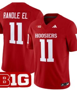 Randle El Jersey #11 Indiana Hoosiers 2025 Limited Stitched 9 Randle El Jersey 11 Indiana Hoosiers 2025 Limited Stitched Crimson