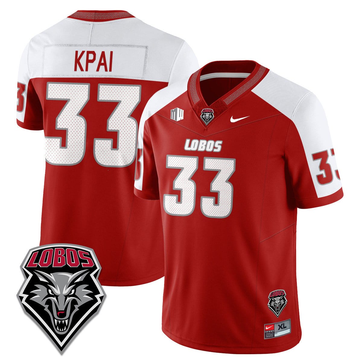 Randolph Kpai Jersey #33 UNM Lobo Football 2025 Stitched 3 Randolph Kpai Jersey #33 UNM Lobo Football 2025 Stitched - Image 3