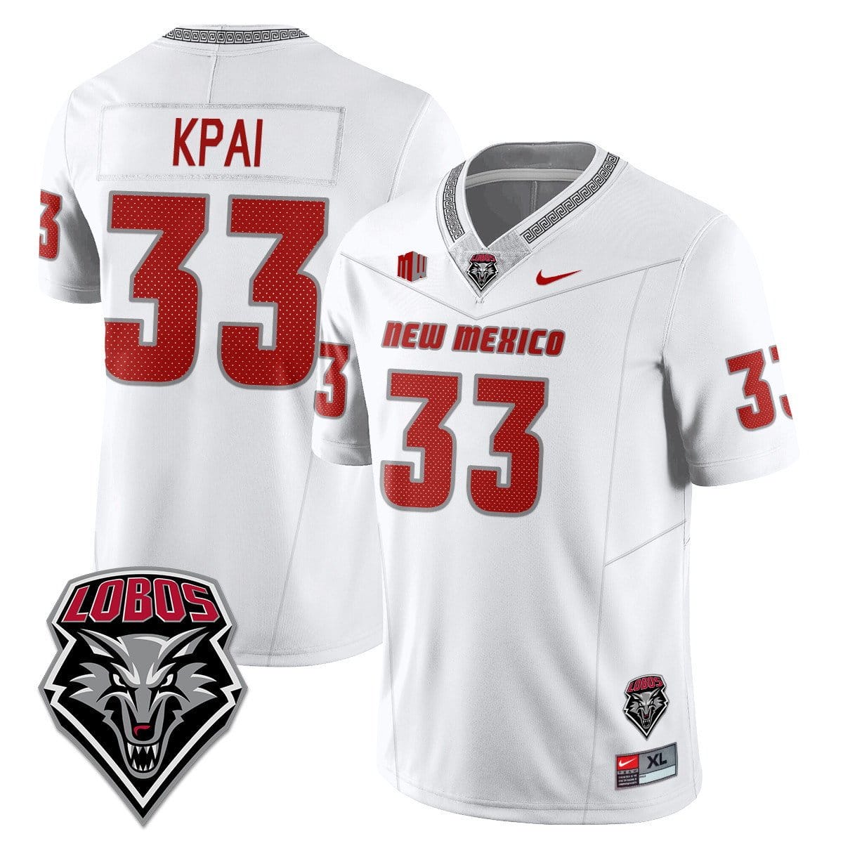 Randolph Kpai Jersey #33 UNM Lobo Football 2025 Stitched 2 Randolph Kpai Jersey #33 UNM Lobo Football 2025 Stitched - Image 2