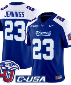 Rashad Jennings Jersey 23 Liberty Flames 2025 Vapor Limited Stitched Navy Alter